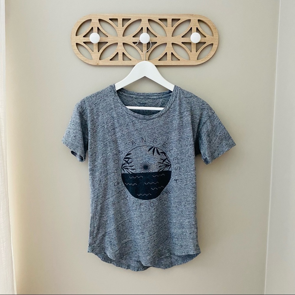 Madewell Los Angeles California Tee Shirt Gray Sz XS